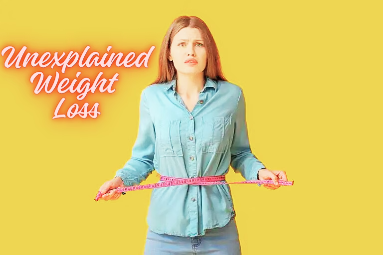 Image of a diagram showing possible causes of weight loss